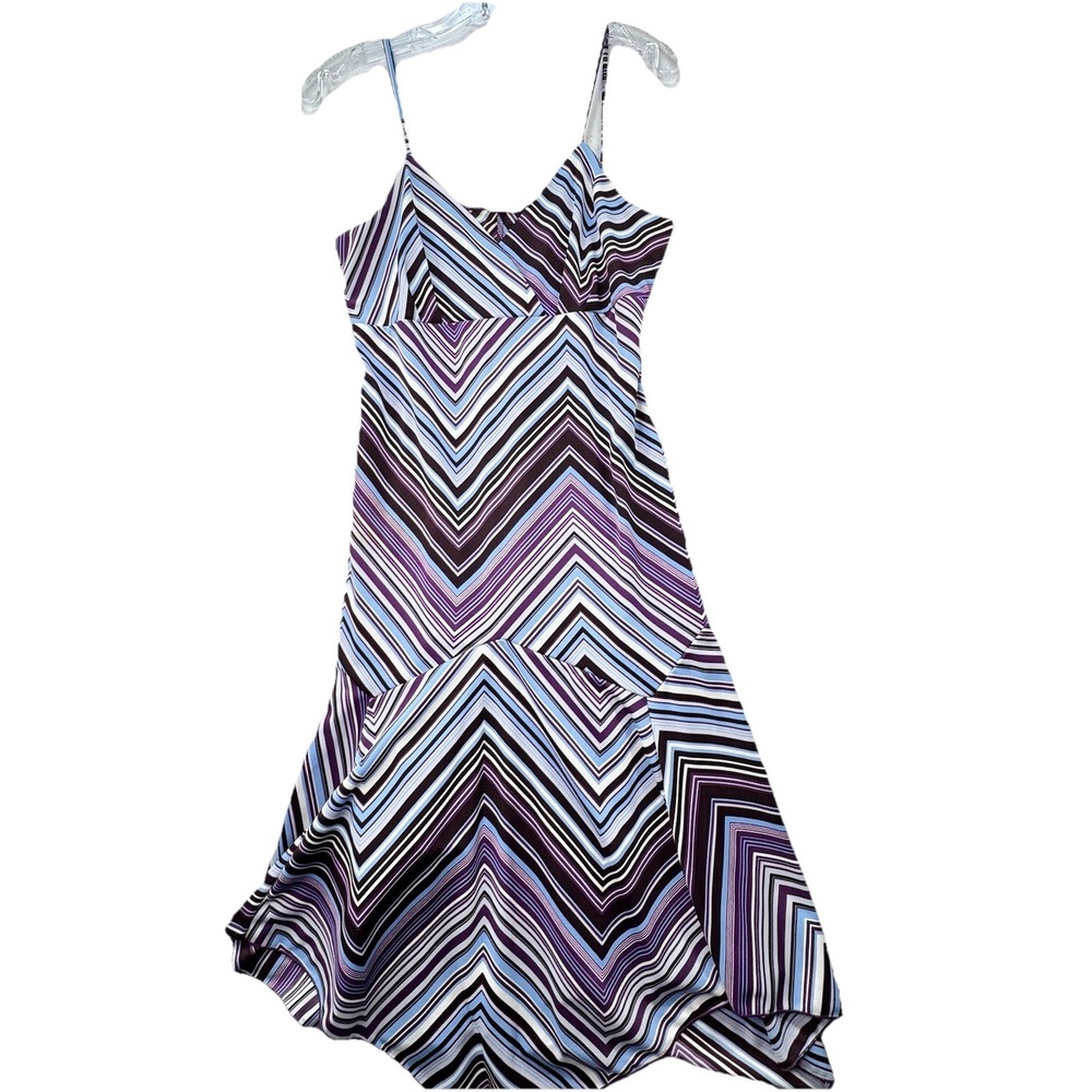 Fashion Bug Women's Vintage Dress Size Small Ditzy Y2K Babydoll Asymmetrical
